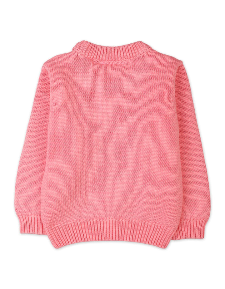 Warm Baby Winter Pullovers Bambies Cable Knit Pink at Zubaidas Offical Pakistan