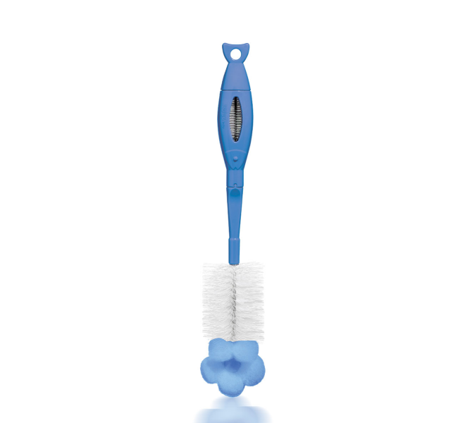 Wee Baby Bottle and Nipple Cleaning Set Blue at Zubaidas
