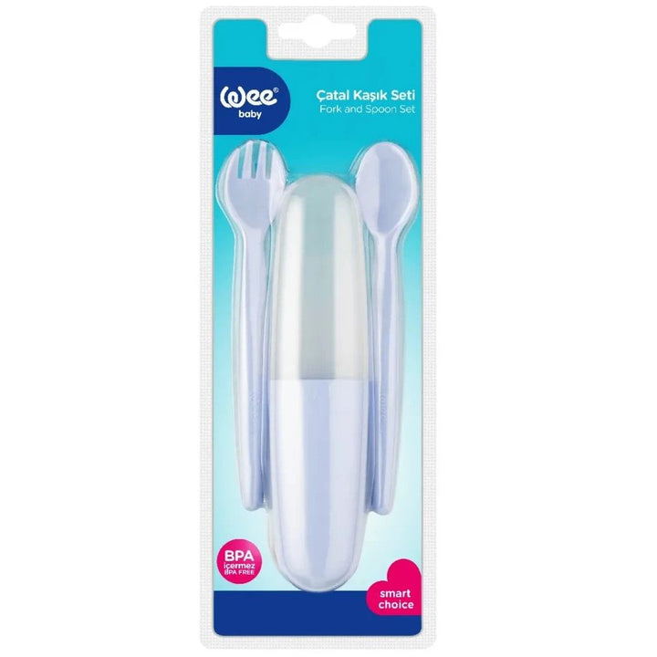 Wee Baby Cutlery Set with Storage Box Blue at Zubaidas Official Pakistan