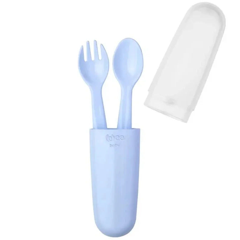 Wee Baby Cutlery Set with Storage Box Blue at Zubaidas