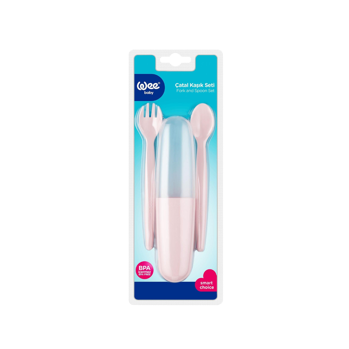 Wee Baby Cutlery Set with Storage Box Pink at Zubaidas Official Pakistan