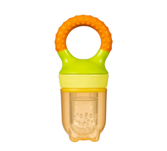 Wee Baby Fruit Strainer with Easy Grip Handle Orange at Zubaidas