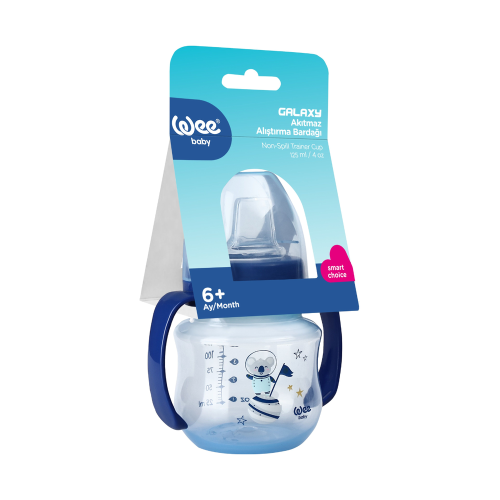 Wee Baby Galaxy Non-Spill Training Cup 125ml Blue at Zubaidas Official Pakistan