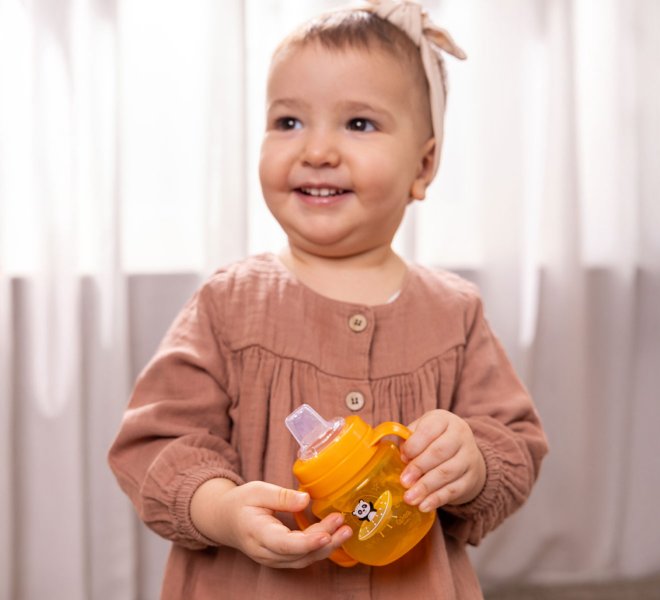 Wee Baby Galaxy Non-Spill Training Cup 125ml Orange at Zubaidas OnlinePakistan