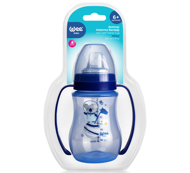 Wee Baby Galaxy Non-Spill Training Cup 250ml Blue at Zubaidas Official Pakistan