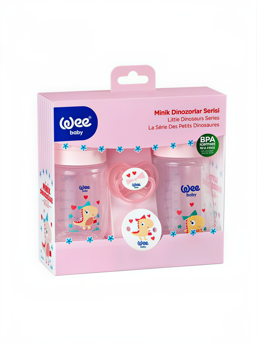 Wee Baby Girls Newborn Gift Set Little Dino Pink at Zubaidas Official Pakistan