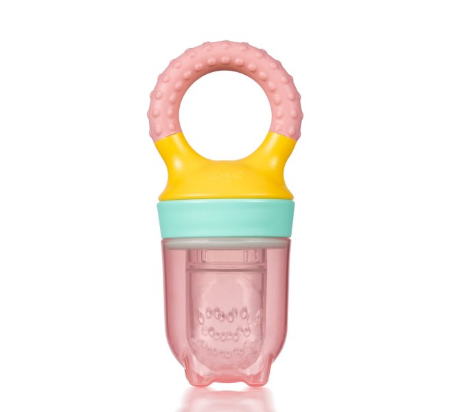 Wee Baby Fruit Strainer with Easy Grip Handle Pink at Zubaidas