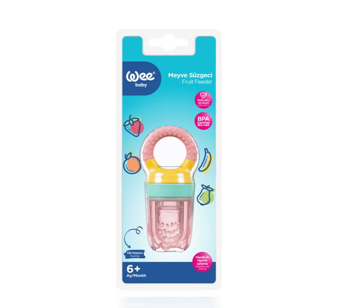 Wee Baby Fruit Strainer with Easy Grip Handle Pink at Zubaidas Best Online Baby and Kids Store in Pakistan