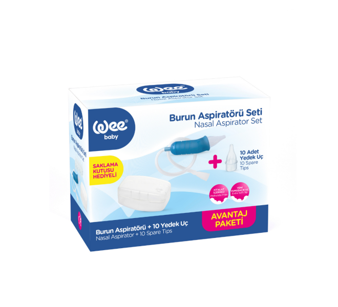 Wee Baby Nasal Aspirator Set with 10 Replacement Tips at Zubaidas