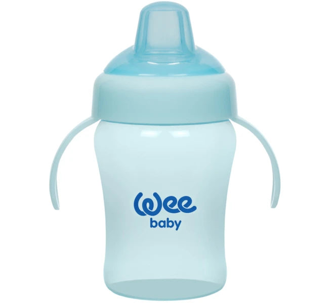 Wee Baby Non Spill Cup With Grip 240ml Blue at Zubaidas