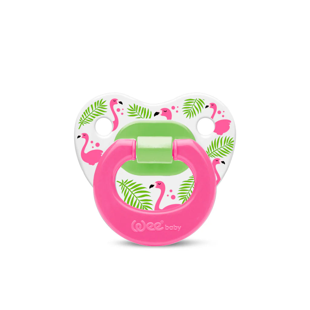 Wee Baby Patterned Orthodontic Soother No 3 18M+ Pink at Zubaidas