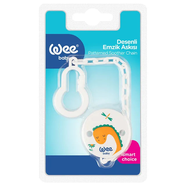 Wee Baby Patterned Pacifier Clip Orange at Zubaidas Official Pakistan