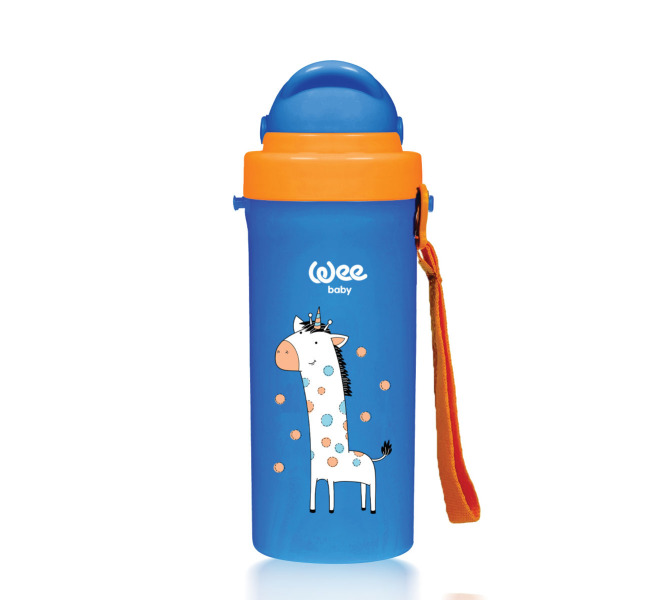 Wee Baby Patterned Straw Cup 300ml Blue at Zubaidas