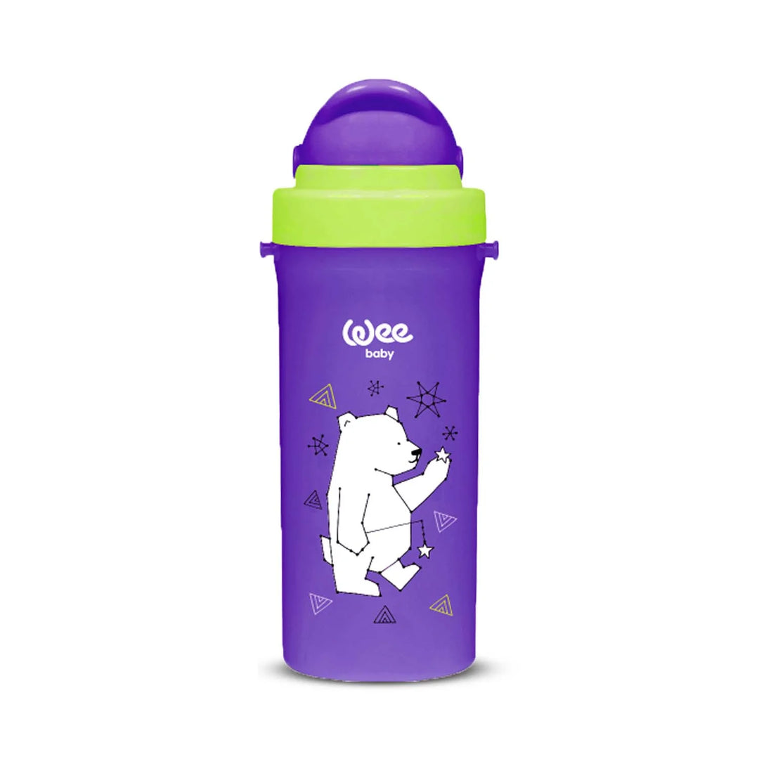 Wee Baby Patterned Straw Cup 300ml Purple at Zubaidas