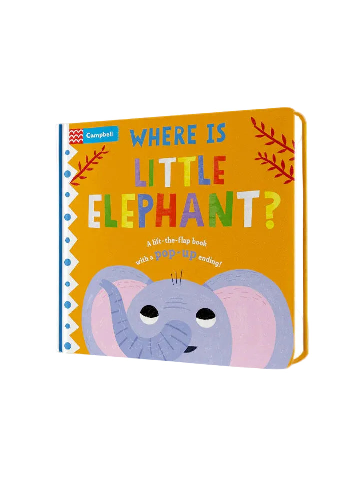Where is Little Elephant? The Lift-The-Flap with a Pop-Up Ending! Board Book at Zubaidas