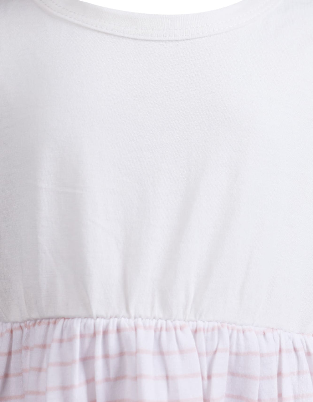 Winter Clothes for Girls Bambies Striped White and Pink at Zubaidas Offical