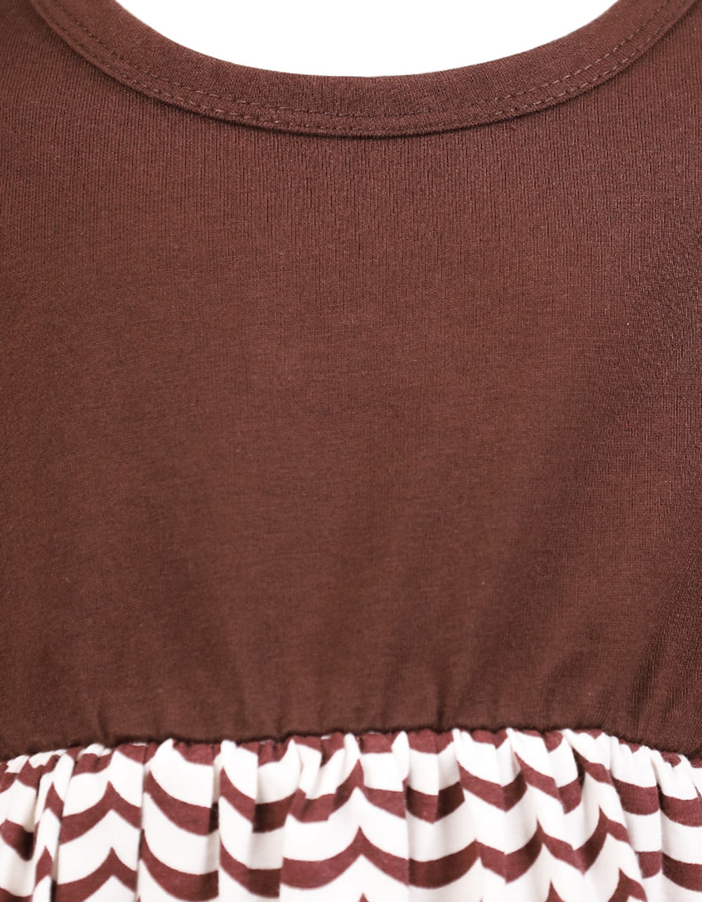 Winter Dresses for Girls Bambies Wave Printed Brown at Zubaidas Official