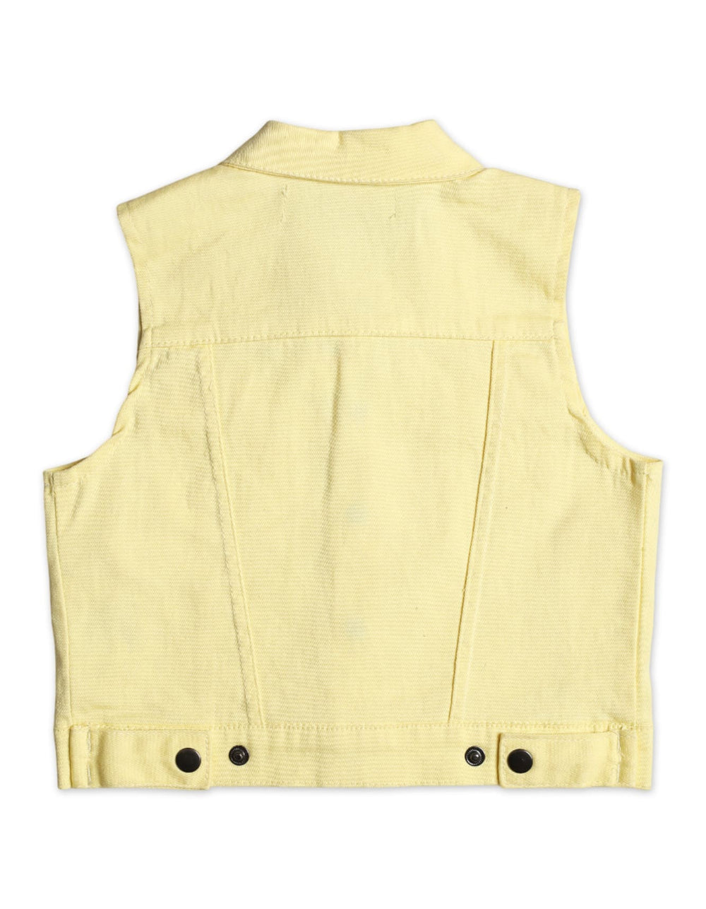 Baby Girls and Girls Winter Sleeveless Jacket Bambies Yellow at Zubaidas Pakistan