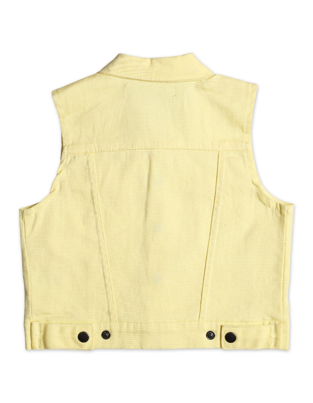 Baby Girls and Girls Winter Sleeveless Jacket Bambies Yellow at Zubaidas Pakistan