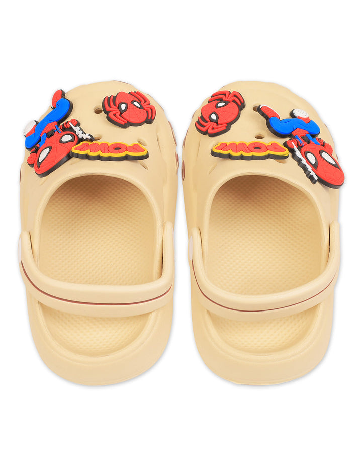 Young Boy and Girl Crocs Spiderman Beige at Zubaidas Online Pakistan