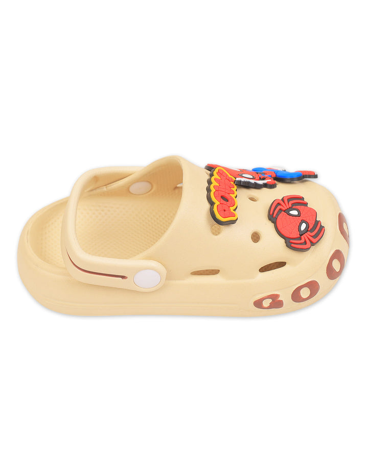 Young Boy and Girl Crocs Spiderman Beige at Zubaidas Best Baby Store in Pakistan
