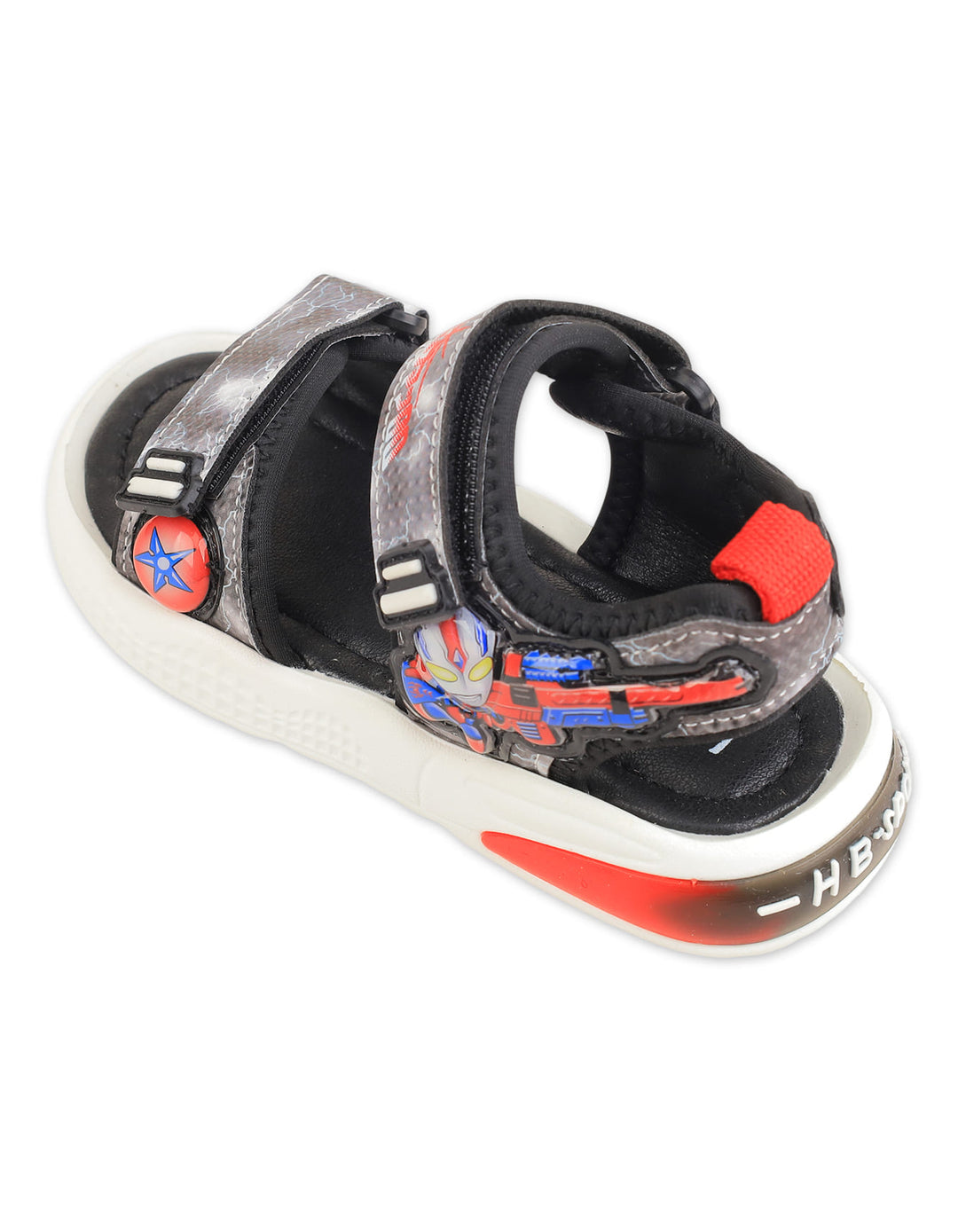 Young Boys Sandals Ultraman Red and Grey at Zubaidas Best Online Baby and Kids Shop in Pakistan