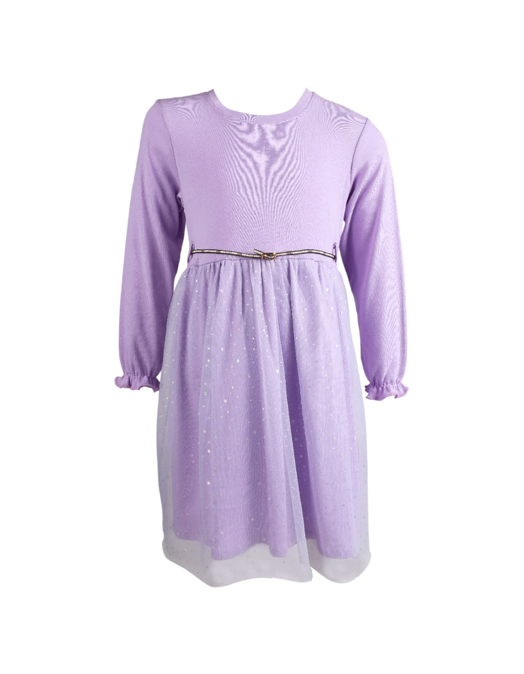 Young Girls Fancy Dresses Bambies Glitter Mesh Lilac at Zubaidas