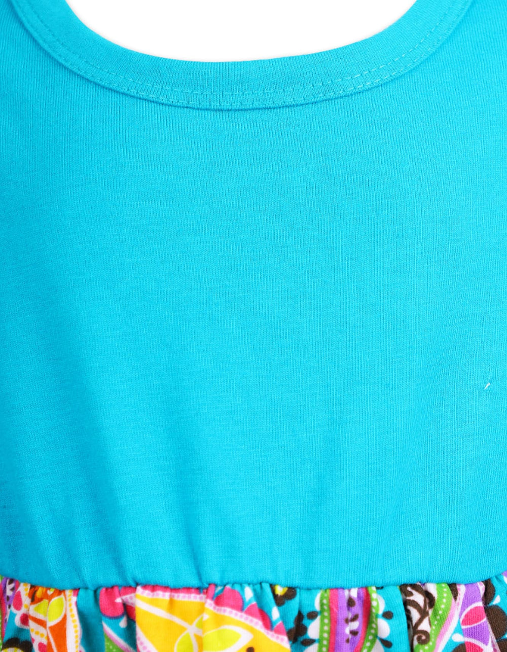 Young Girls Winter Casual Clothing Bambies Cyan and Multi Color at Zubaidas Pakistan